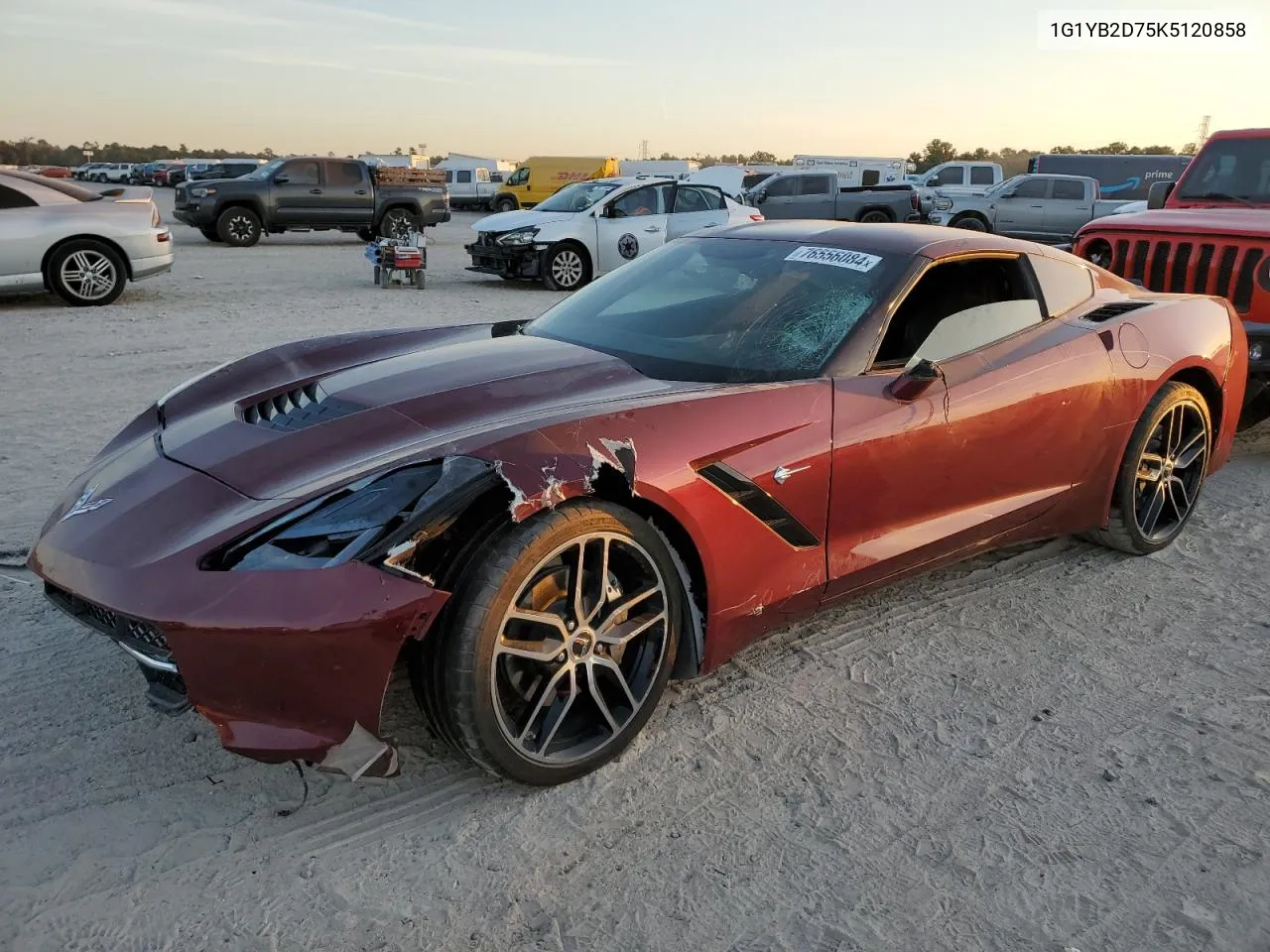 2019 Chevrolet Corvette Stingray 1Lt VIN: 1G1YB2D75K5120858 Lot: 76556084