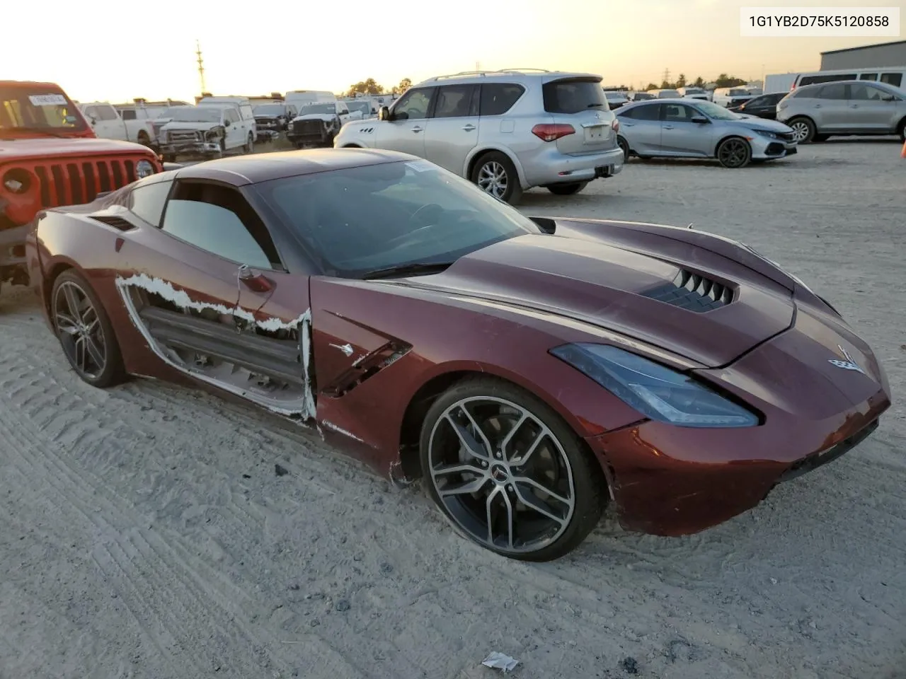 2019 Chevrolet Corvette Stingray 1Lt VIN: 1G1YB2D75K5120858 Lot: 76556084