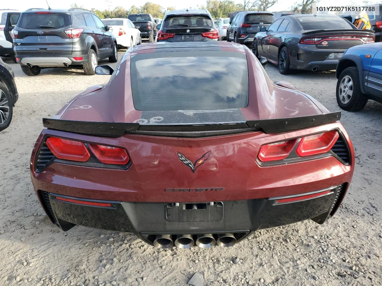 2019 Chevrolet Corvette Grand Sport 3Lt VIN: 1G1YZ2D71K5117788 Lot: 76973344