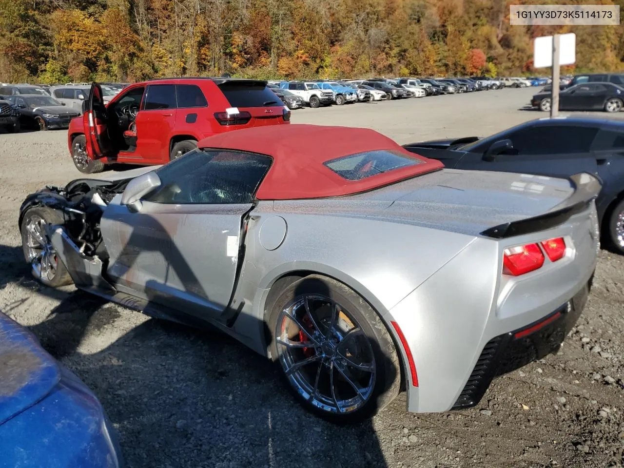 2019 Chevrolet Corvette Grand Sport 2Lt VIN: 1G1YY3D73K5114173 Lot: 77837054