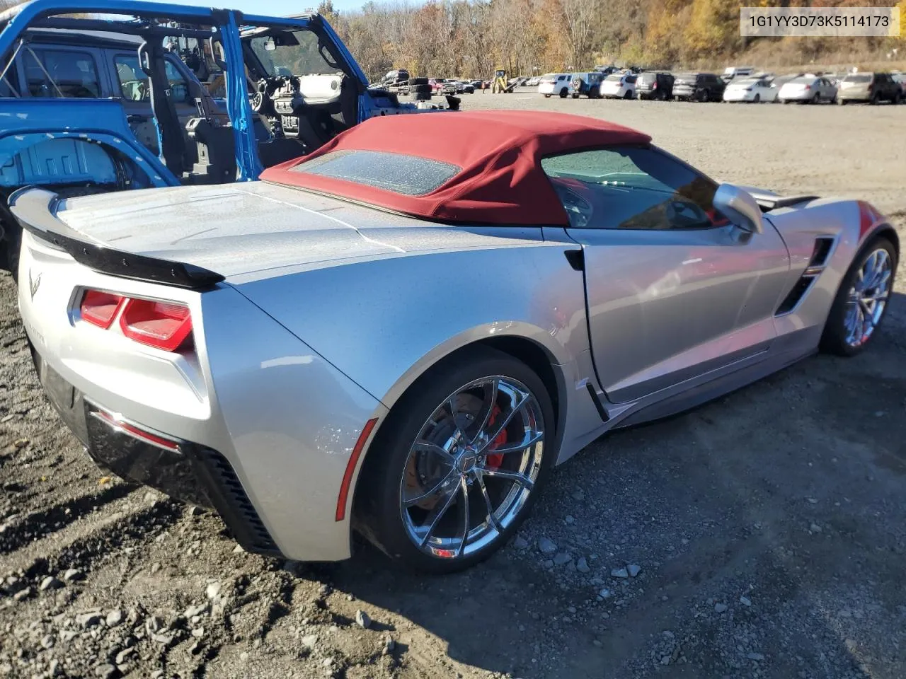 2019 Chevrolet Corvette Grand Sport 2Lt VIN: 1G1YY3D73K5114173 Lot: 77837054