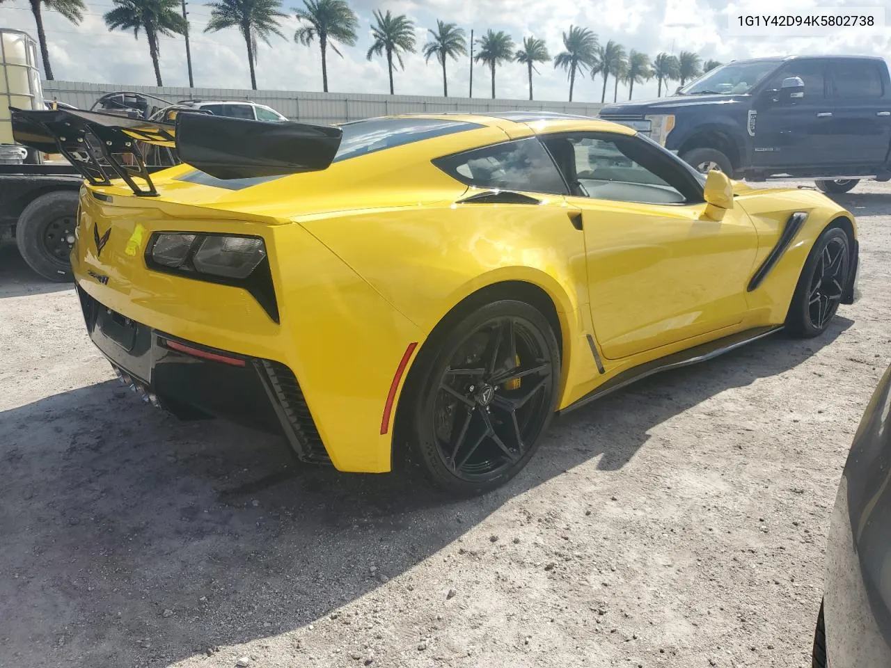 2019 Chevrolet Corvette Zr-1 3Zr VIN: 1G1Y42D94K5802738 Lot: 78026834