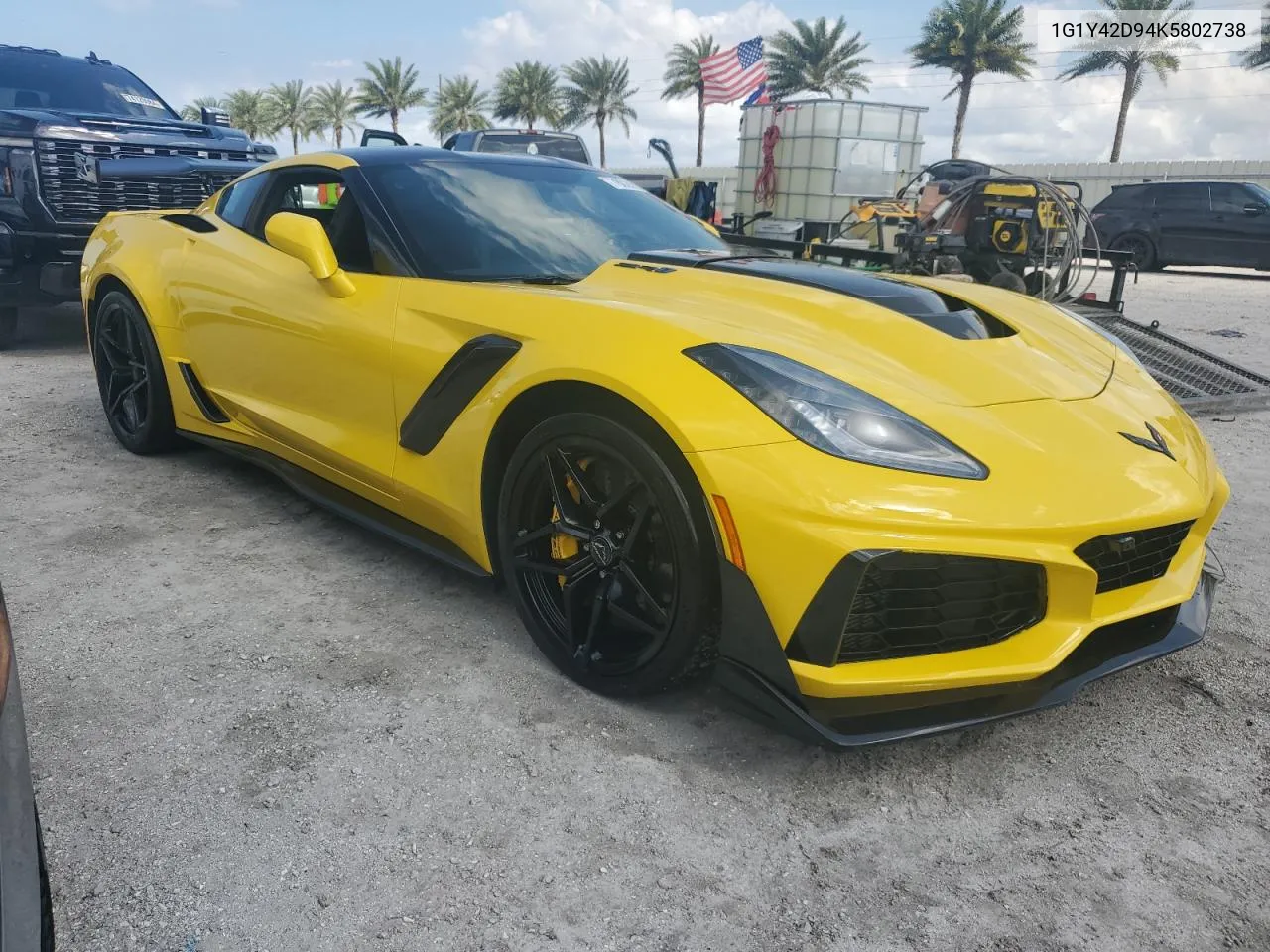 2019 Chevrolet Corvette Zr-1 3Zr VIN: 1G1Y42D94K5802738 Lot: 78026834