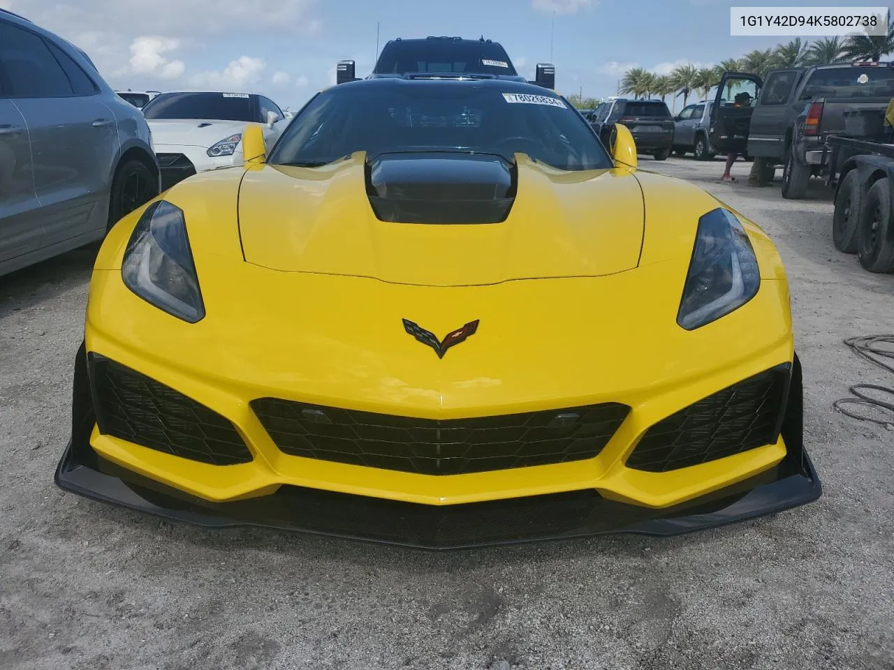 2019 Chevrolet Corvette Zr-1 3Zr VIN: 1G1Y42D94K5802738 Lot: 78026834