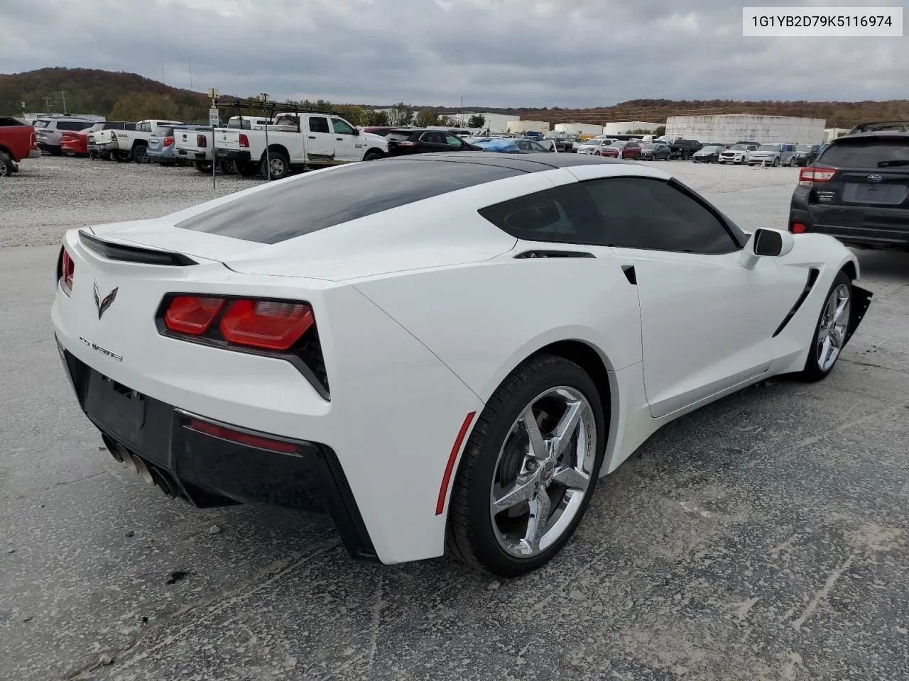 2019 Chevrolet Corvette Stingray 1Lt VIN: 1G1YB2D79K5116974 Lot: 78120124