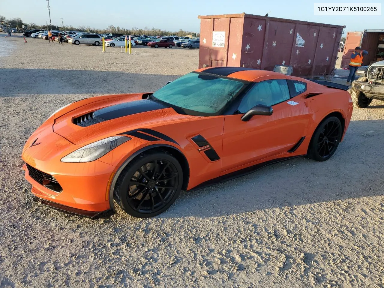 2019 Chevrolet Corvette Grand Sport 2Lt VIN: 1G1YY2D71K5100265 Lot: 78802304