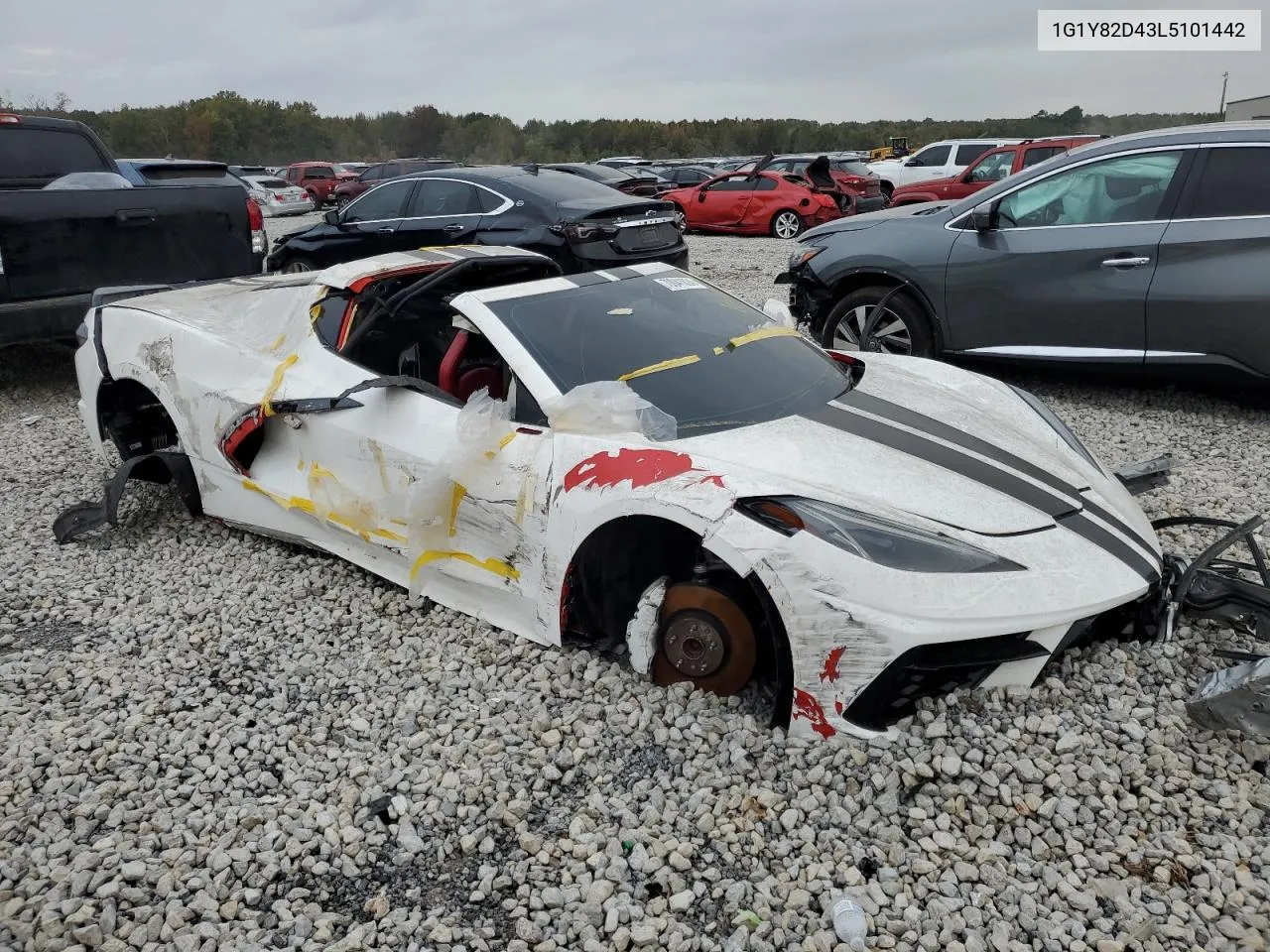 2020 Chevrolet Corvette Stingray 3Lt VIN: 1G1Y82D43L5101442 Lot: 70041624