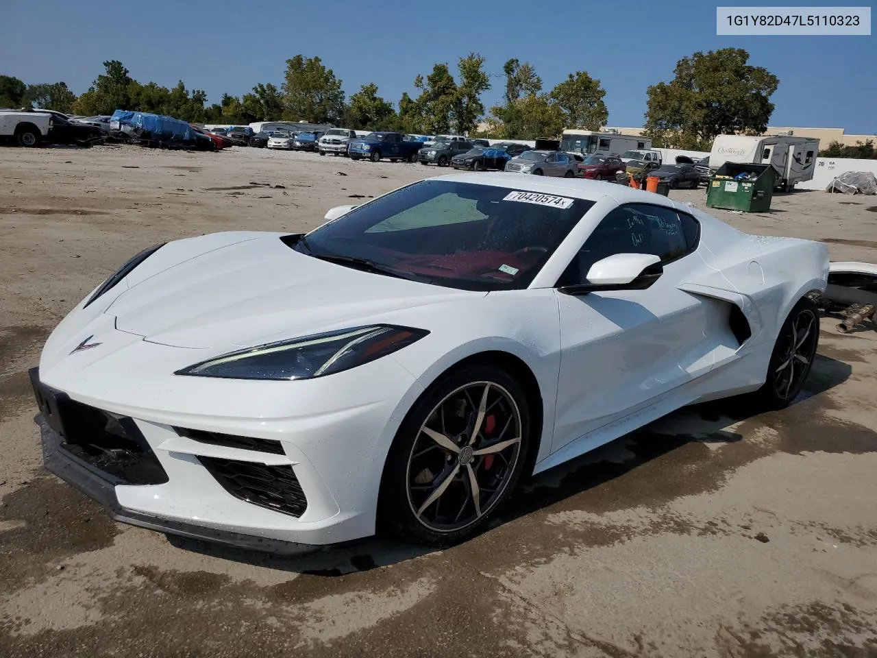 2020 Chevrolet Corvette Stingray 3Lt VIN: 1G1Y82D47L5110323 Lot: 70420574