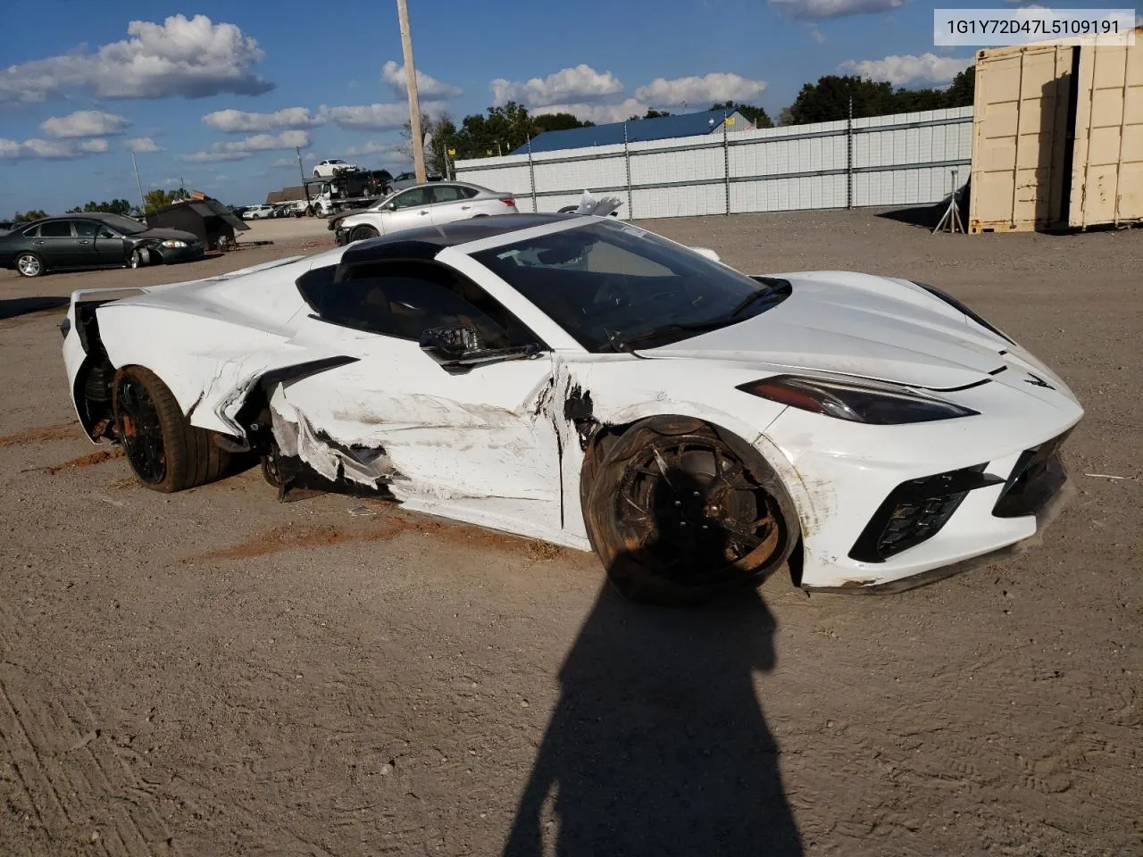 2020 Chevrolet Corvette Stingray 2Lt VIN: 1G1Y72D47L5109191 Lot: 77232024