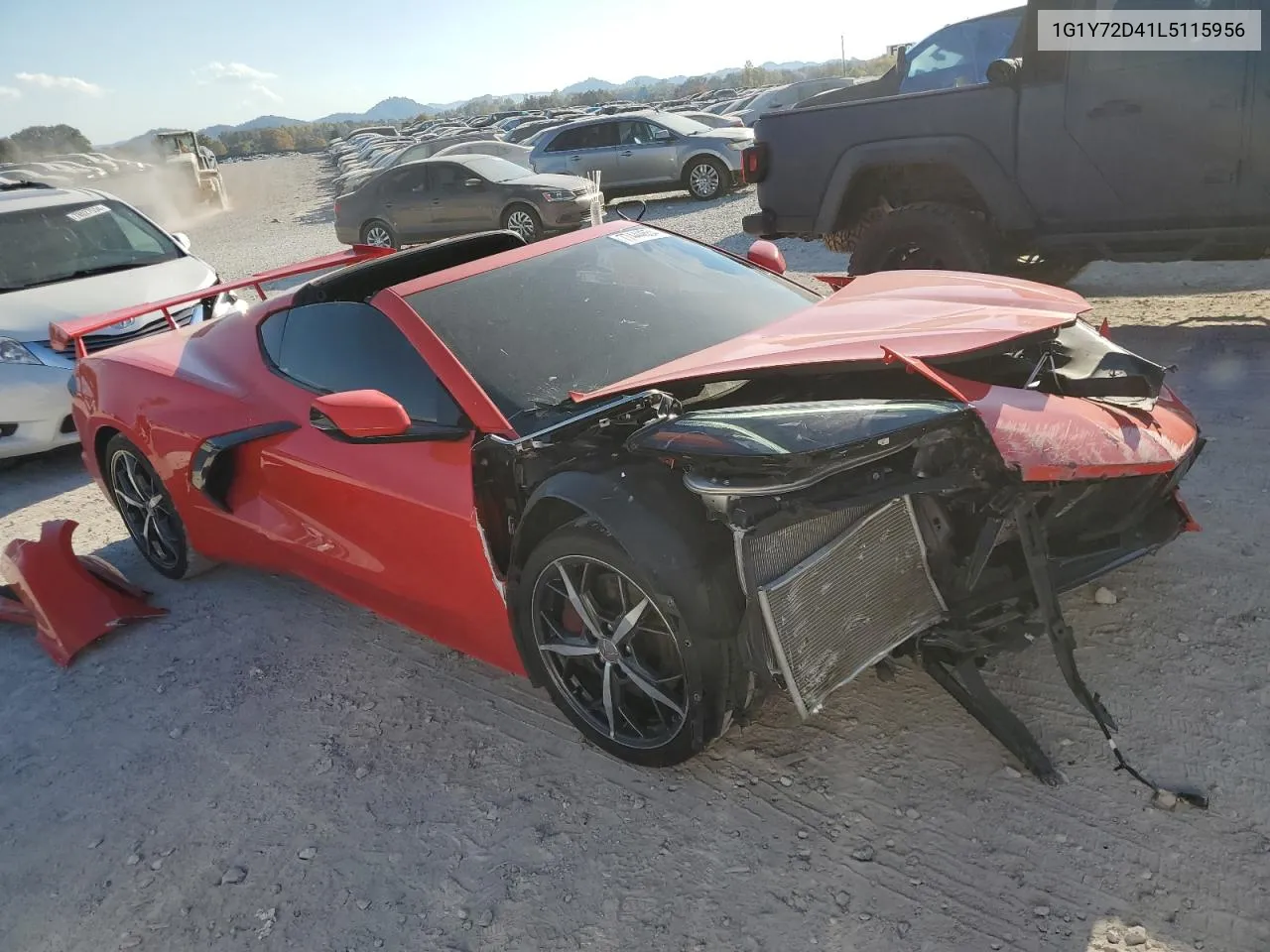 2020 Chevrolet Corvette Stingray 2Lt VIN: 1G1Y72D41L5115956 Lot: 77444654