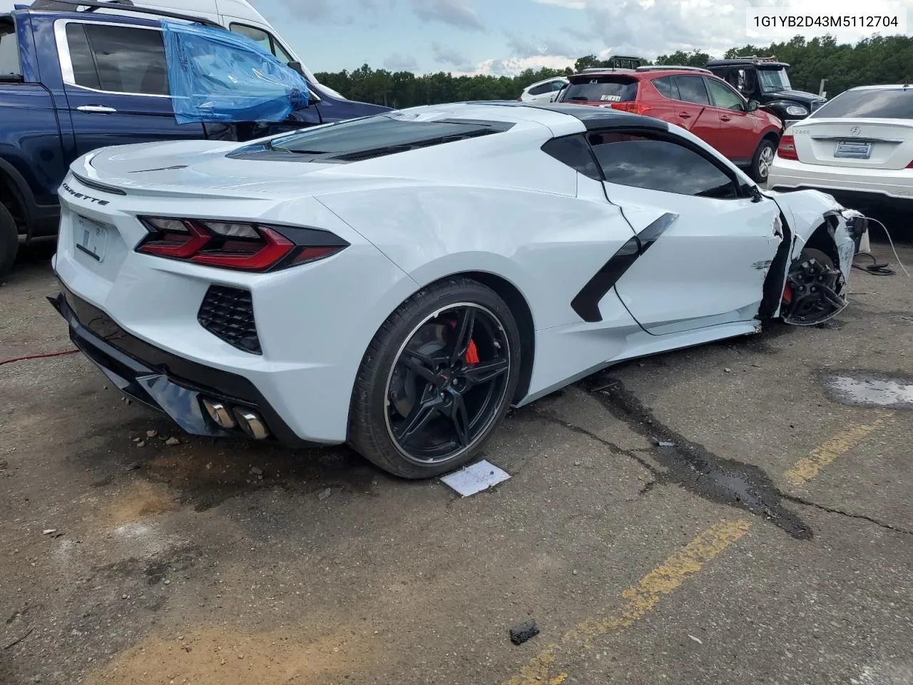 2021 Chevrolet Corvette Stingray 2Lt VIN: 1G1YB2D43M5112704 Lot: 61241414