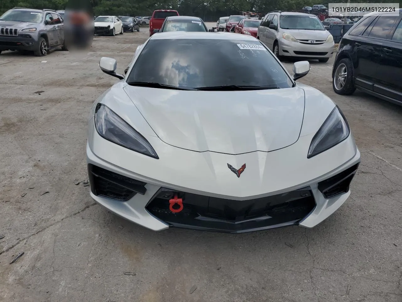 2021 Chevrolet Corvette Stingray 2Lt VIN: 1G1YB2D46M5122224 Lot: 64782884