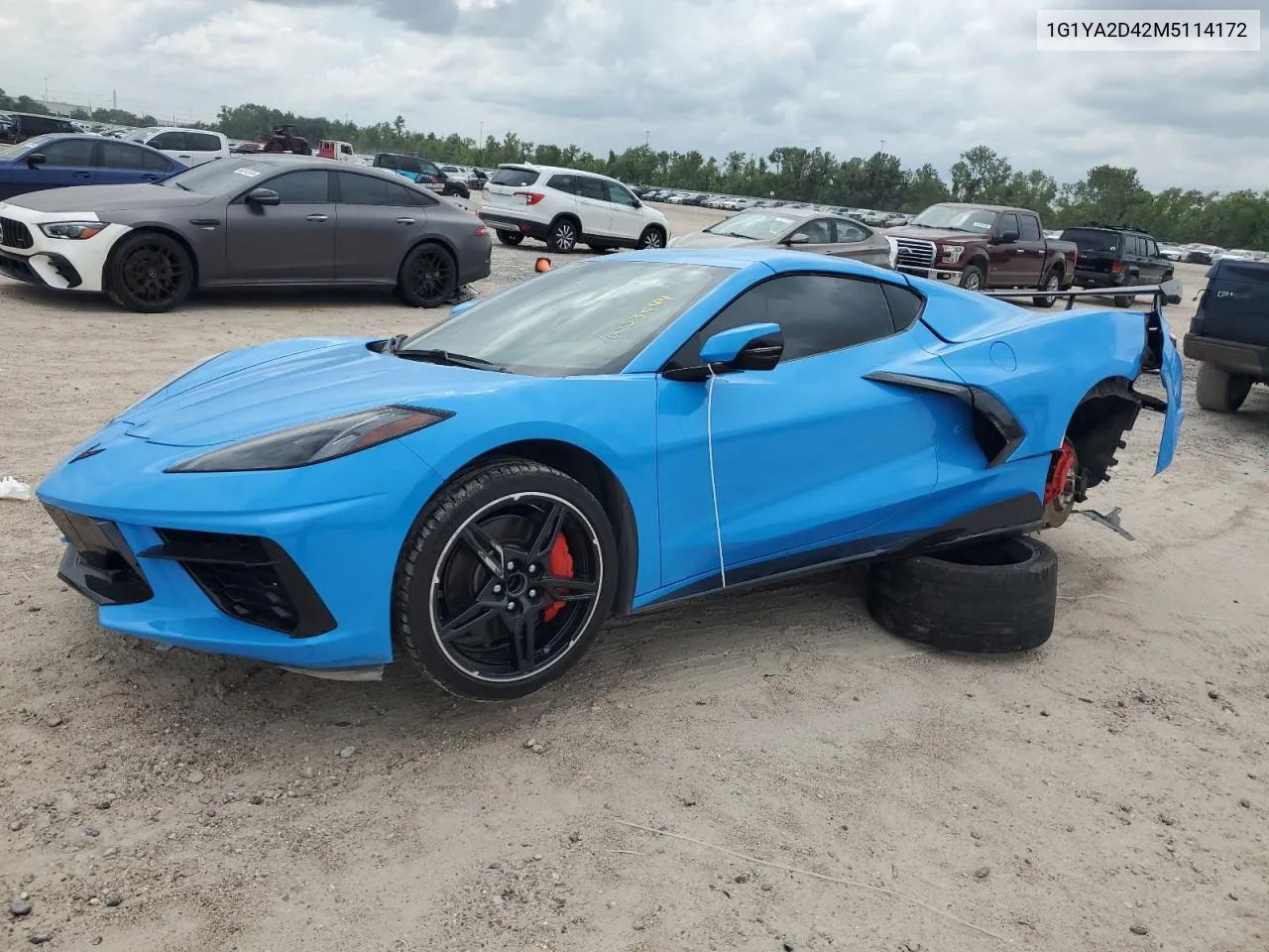 2021 Chevrolet Corvette Stingray 1Lt VIN: 1G1YA2D42M5114172 Lot: 70053944