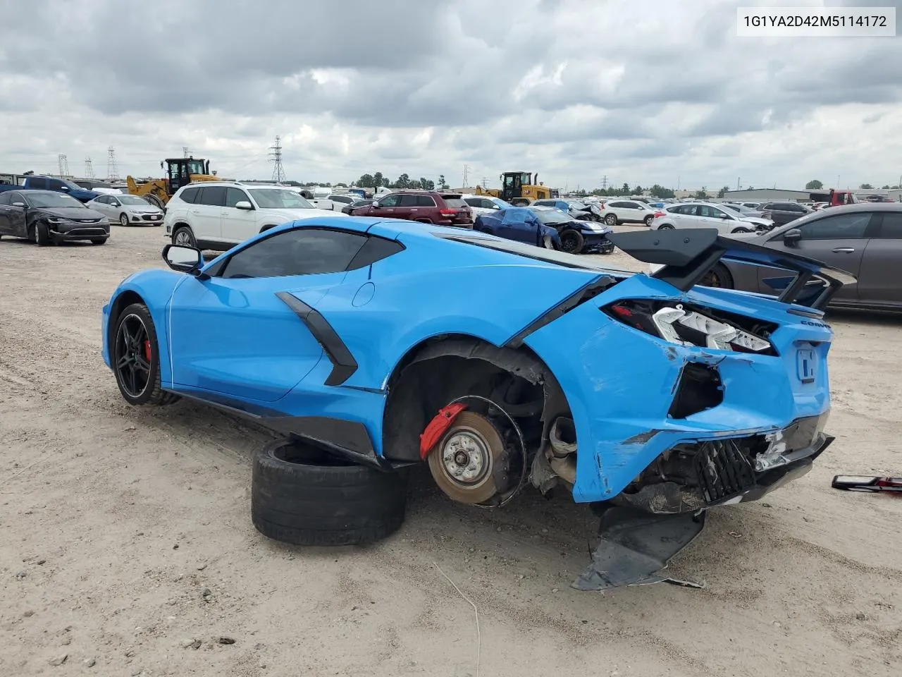 2021 Chevrolet Corvette Stingray 1Lt VIN: 1G1YA2D42M5114172 Lot: 70053944