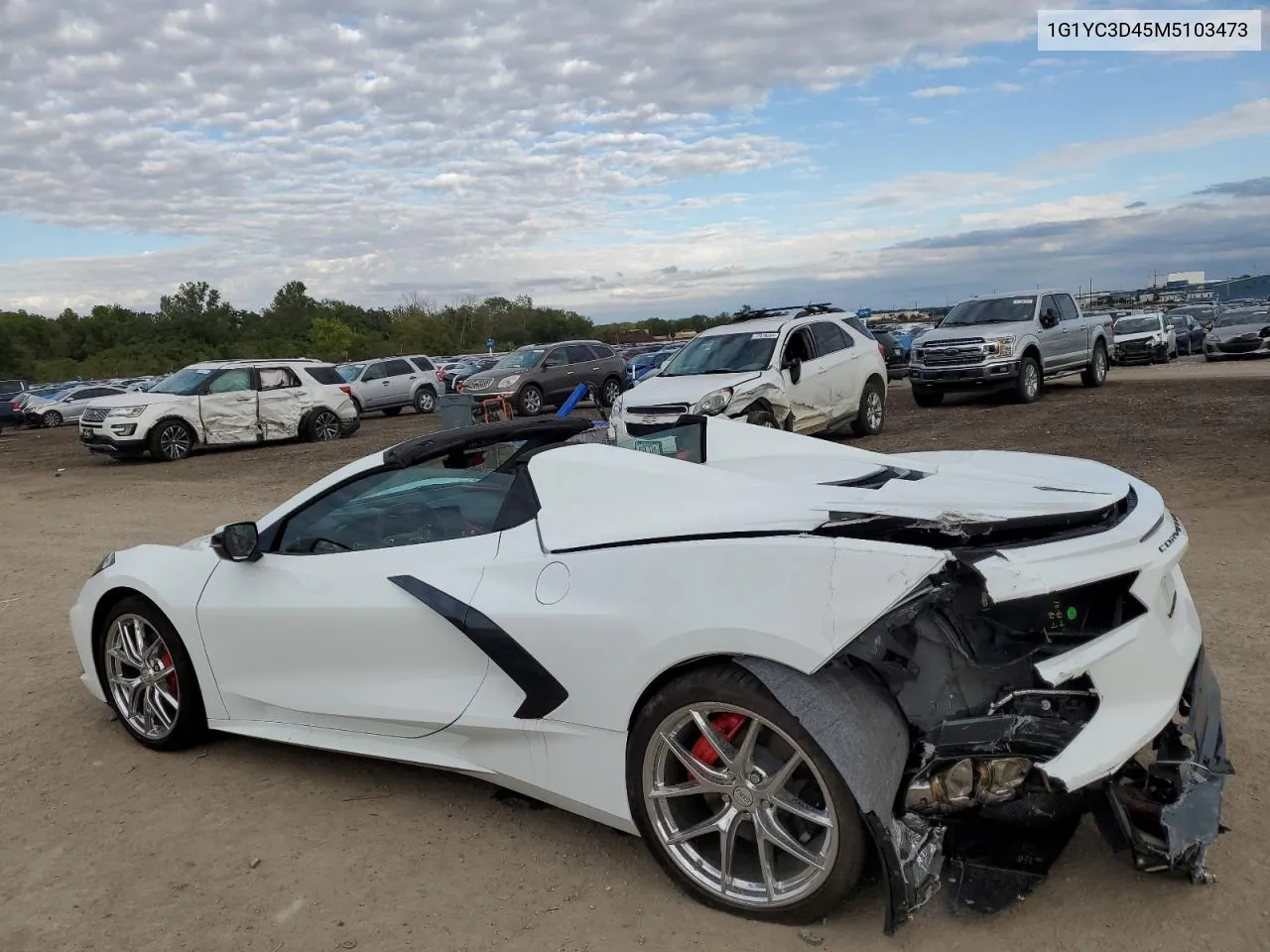 2021 Chevrolet Corvette Stingray 3Lt VIN: 1G1YC3D45M5103473 Lot: 72562414