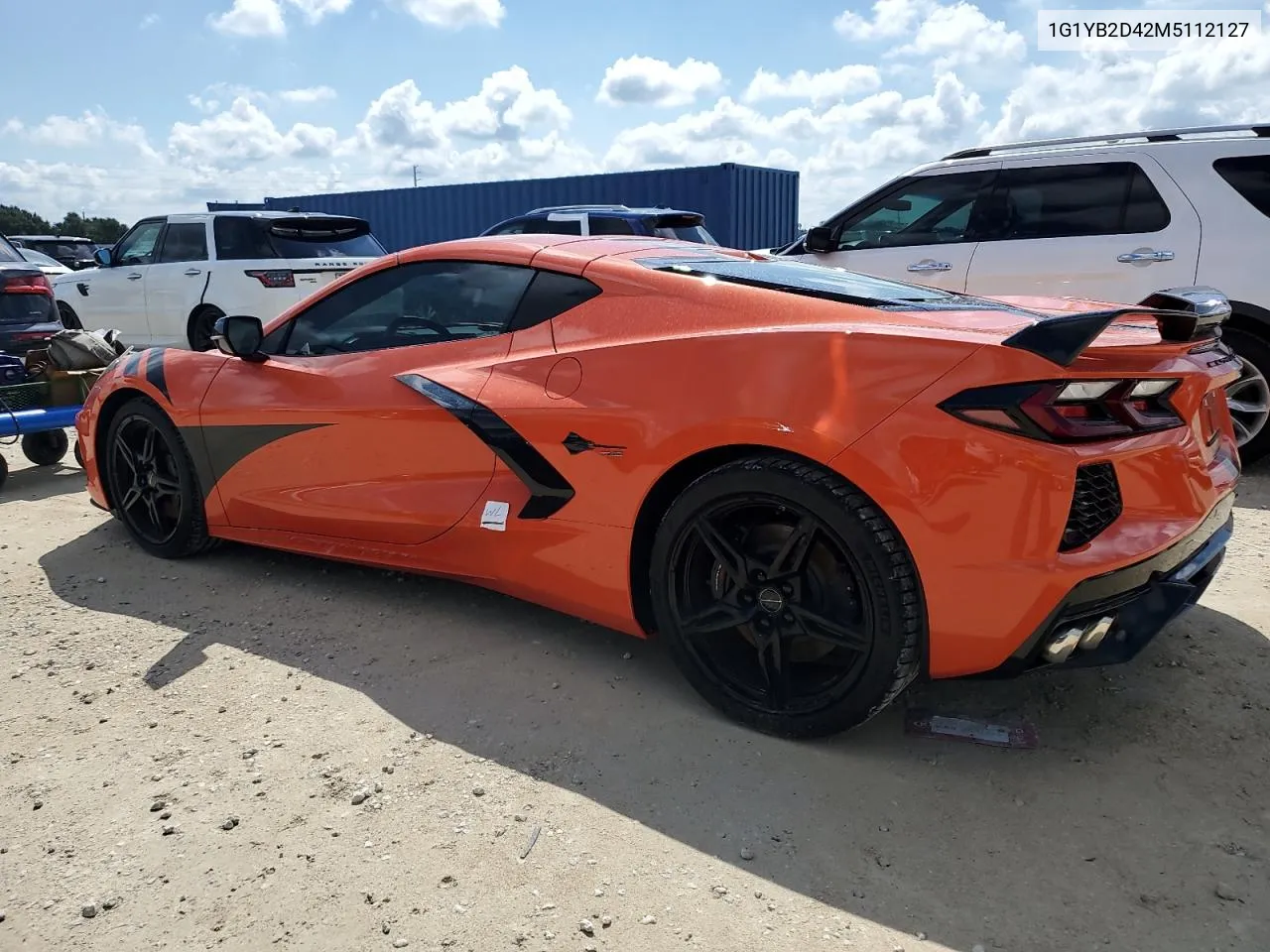 2021 Chevrolet Corvette Stingray 2Lt VIN: 1G1YB2D42M5112127 Lot: 73913924