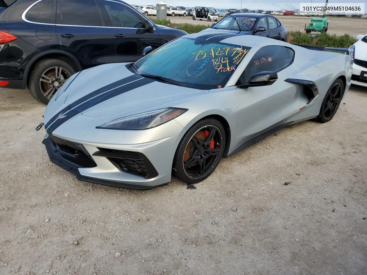 2021 Chevrolet Corvette Stingray 3Lt VIN: 1G1YC2D49M5104636 Lot: 75127754