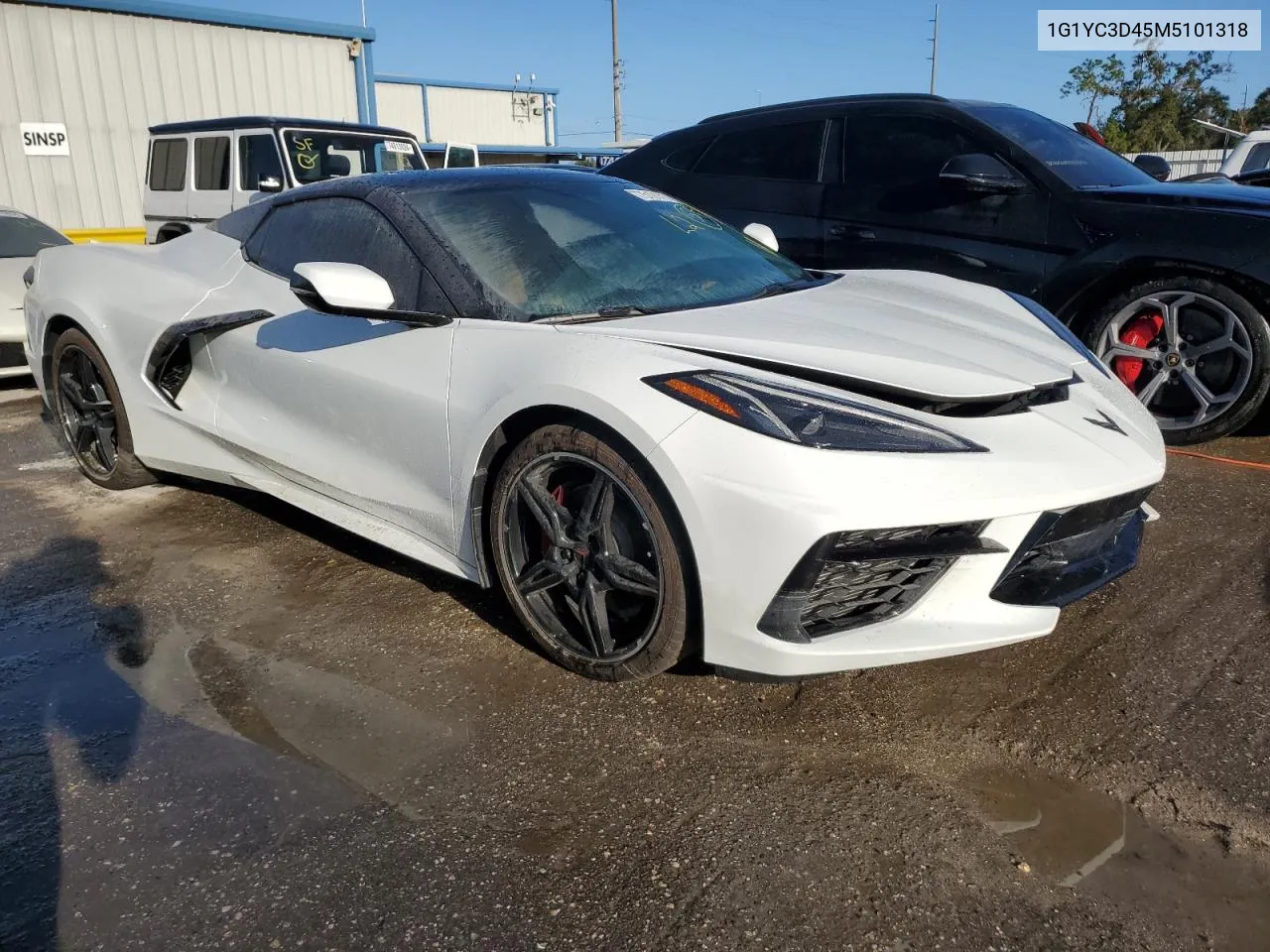 2021 Chevrolet Corvette Stingray 3Lt VIN: 1G1YC3D45M5101318 Lot: 75191414