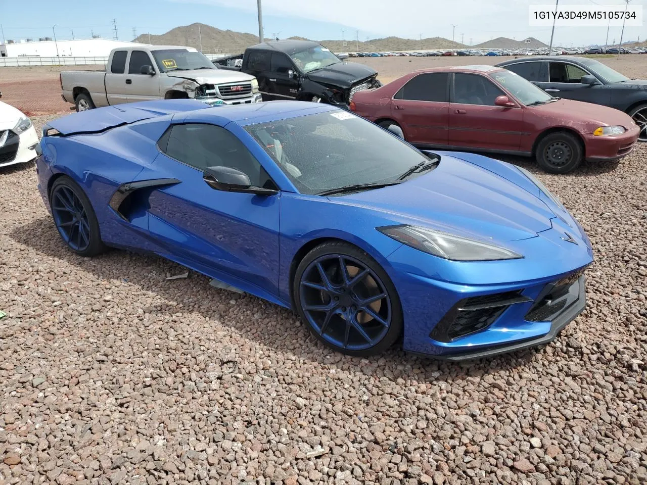 2021 Chevrolet Corvette S VIN: 1G1YA3D49M5105734 Lot: 77489204