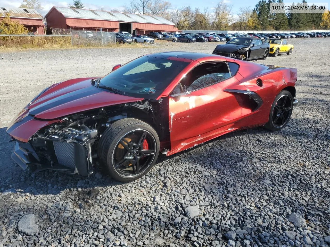 2021 Chevrolet Corvette Stingray 3Lt VIN: 1G1YC2D4XM5108100 Lot: 77981514