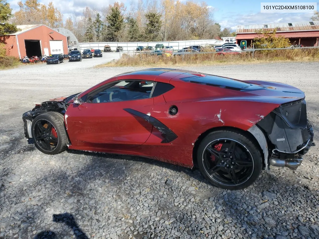 2021 Chevrolet Corvette Stingray 3Lt VIN: 1G1YC2D4XM5108100 Lot: 77981514