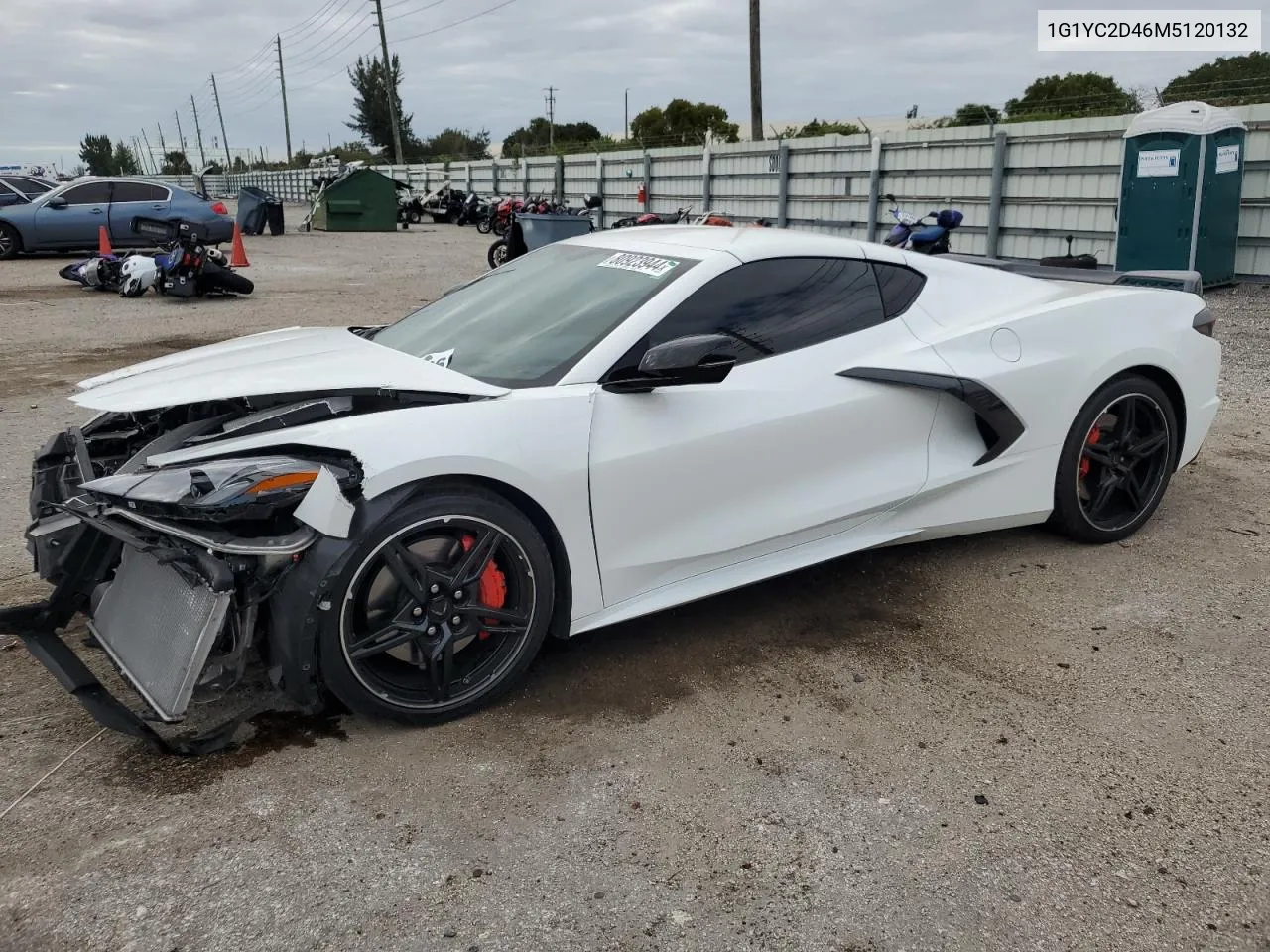 2021 Chevrolet Corvette Stingray 3Lt VIN: 1G1YC2D46M5120132 Lot: 80923944