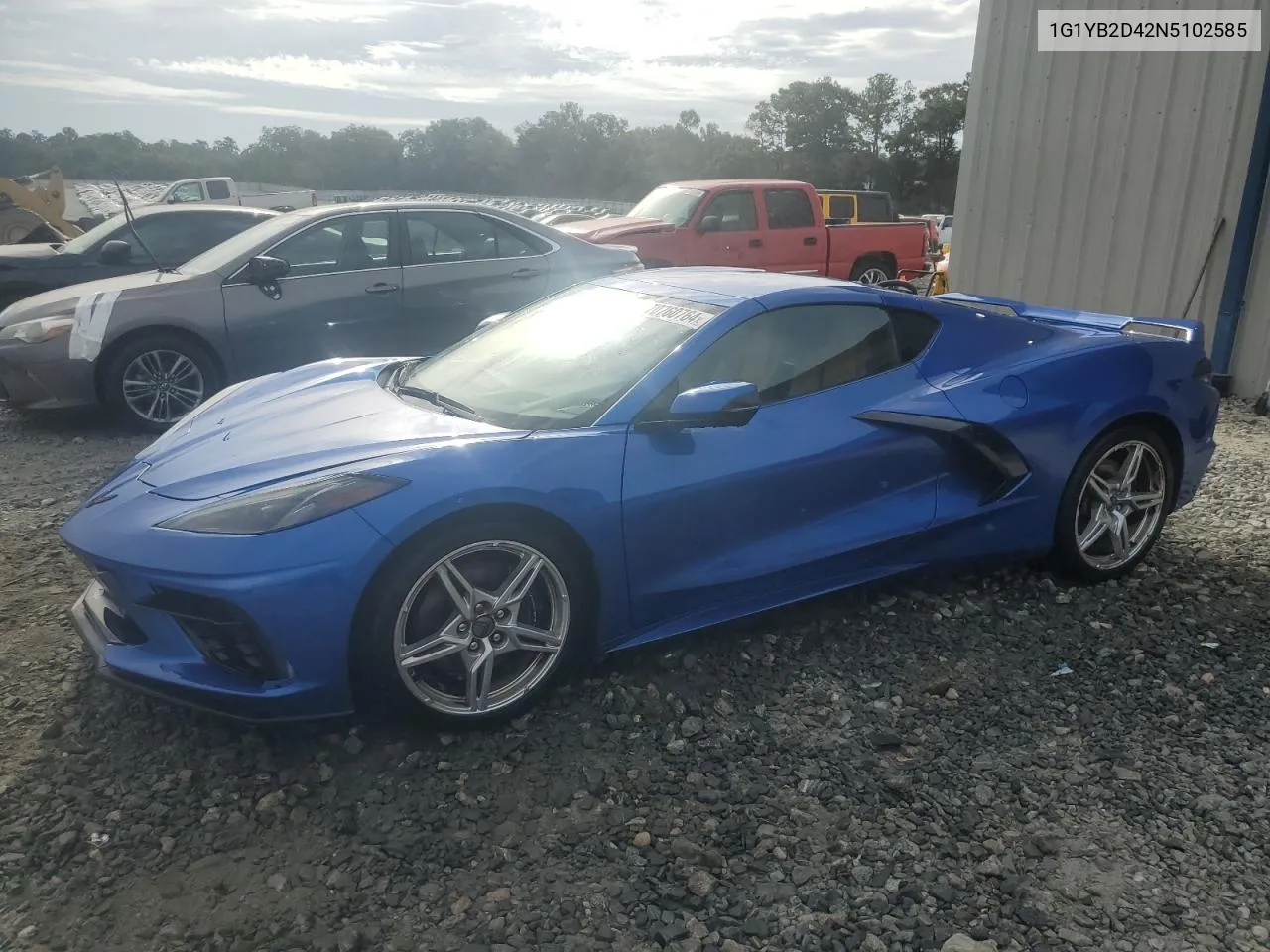 2022 Chevrolet Corvette Stingray 2Lt VIN: 1G1YB2D42N5102585 Lot: 70760764