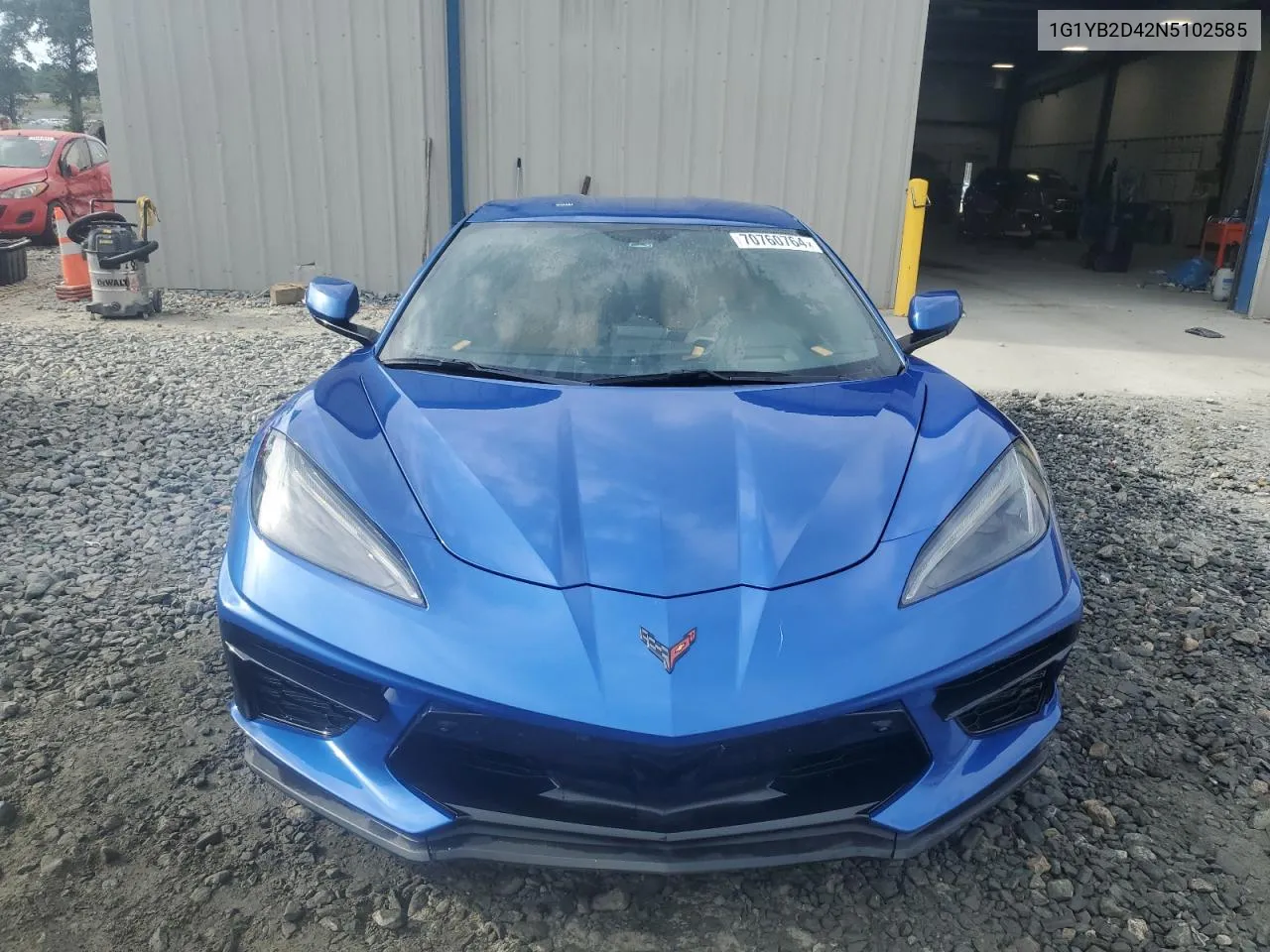 2022 Chevrolet Corvette Stingray 2Lt VIN: 1G1YB2D42N5102585 Lot: 70760764