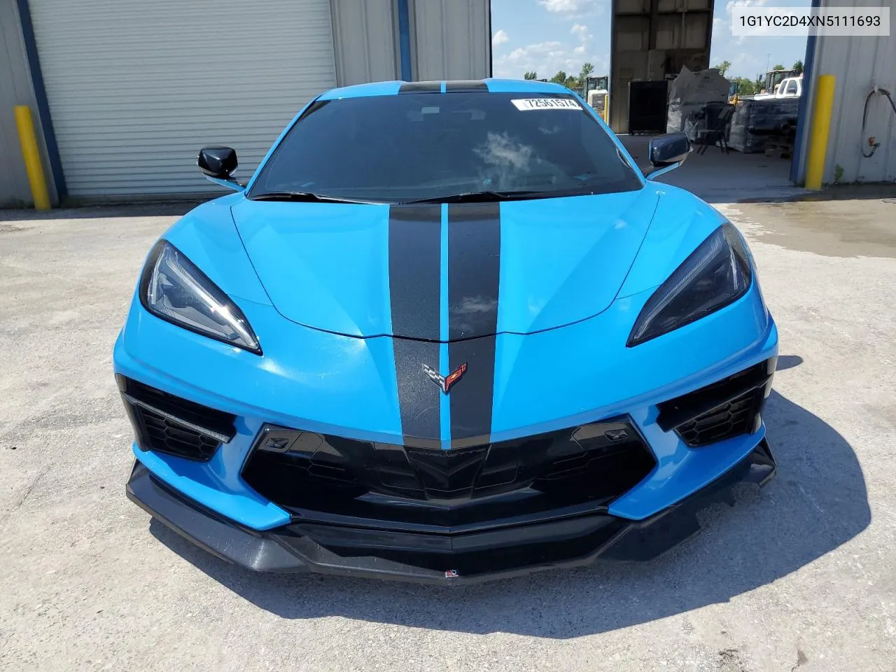 2022 Chevrolet Corvette Stingray 3Lt VIN: 1G1YC2D4XN5111693 Lot: 72561574