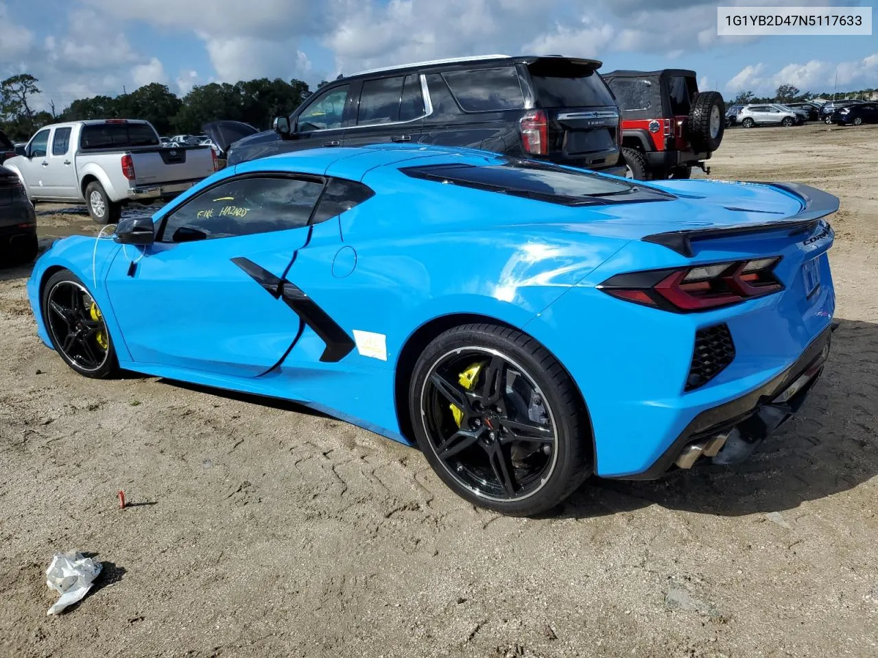 2022 Chevrolet Corvette Stingray 2Lt VIN: 1G1YB2D47N5117633 Lot: 73744504