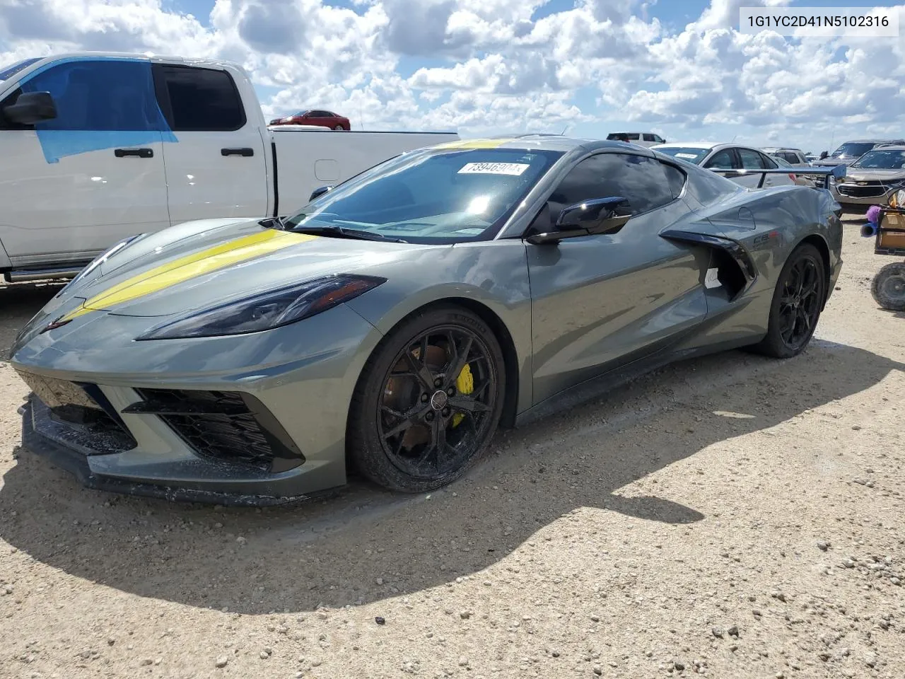 2022 Chevrolet Corvette Stingray 3Lt VIN: 1G1YC2D41N5102316 Lot: 73946904