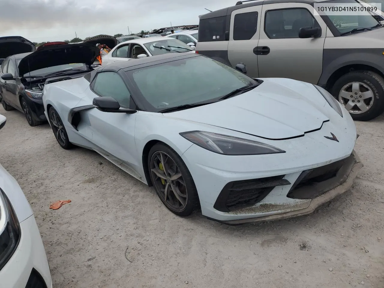 2022 Chevrolet Corvette Stingray 2Lt VIN: 1G1YB3D41N5101899 Lot: 74634274