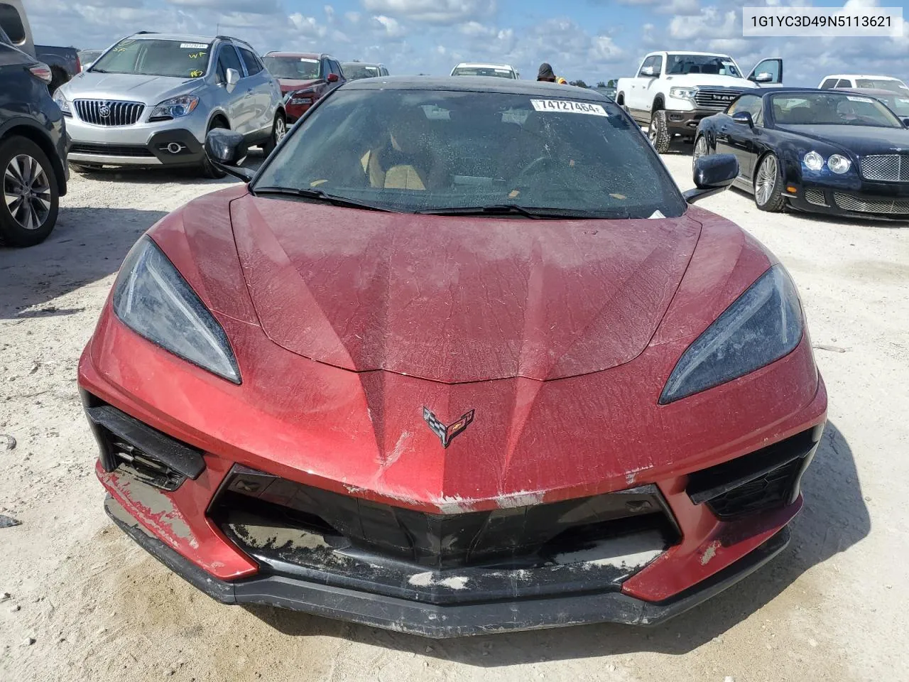 2022 Chevrolet Corvette Stingray 3Lt VIN: 1G1YC3D49N5113621 Lot: 74727464