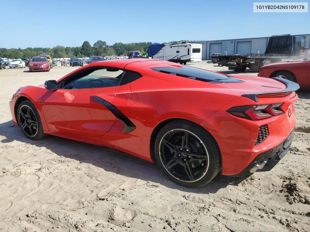 2022 Chevrolet Corvette Stingray 2Lt VIN: 1G1YB2D42N5109178 Lot: 74837034