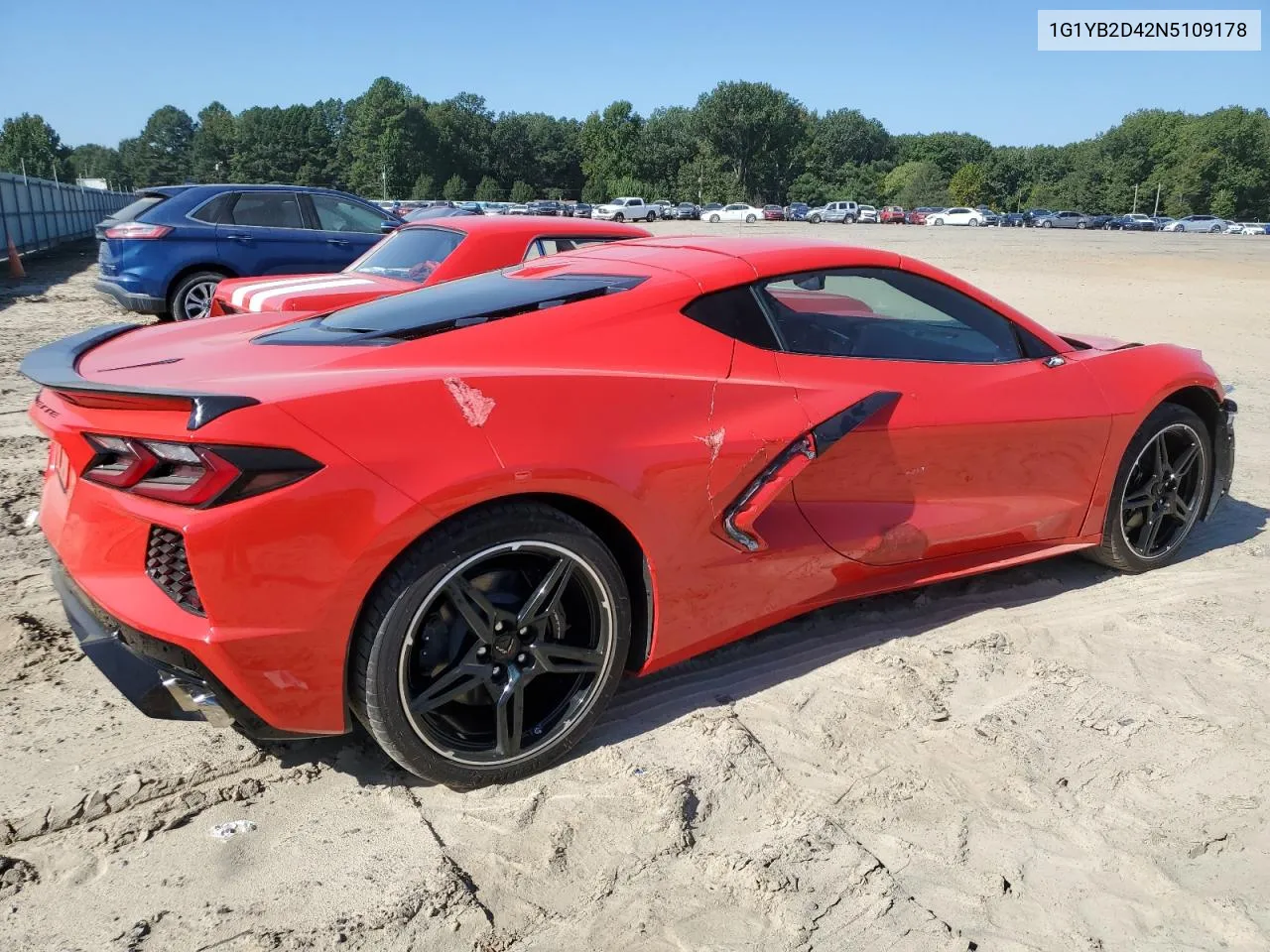 2022 Chevrolet Corvette Stingray 2Lt VIN: 1G1YB2D42N5109178 Lot: 74837034