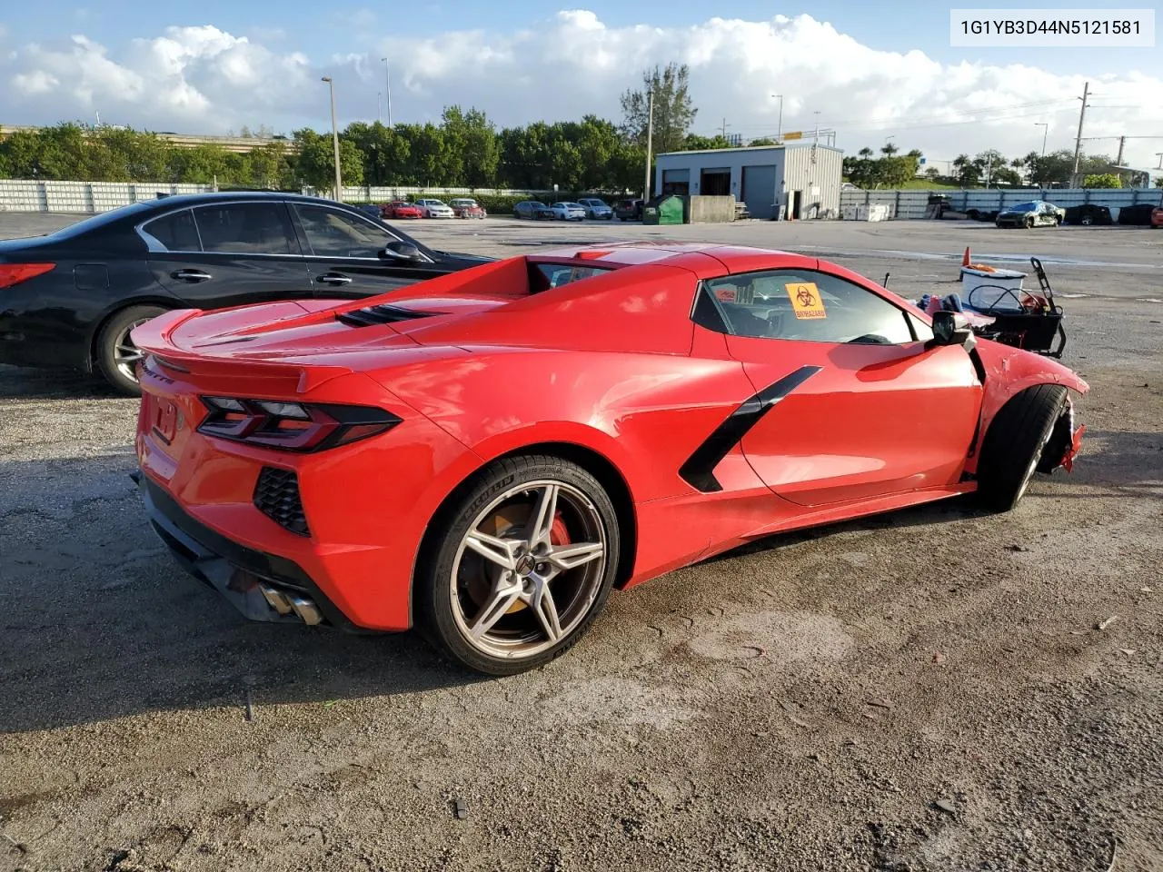 2022 Chevrolet Corvette Stingray 2Lt VIN: 1G1YB3D44N5121581 Lot: 77735494