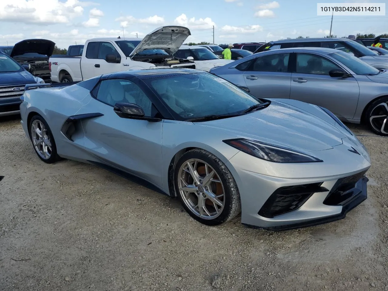 2022 Chevrolet Corvette Stingray 2Lt VIN: 1G1YB3D42N5114211 Lot: 80457174