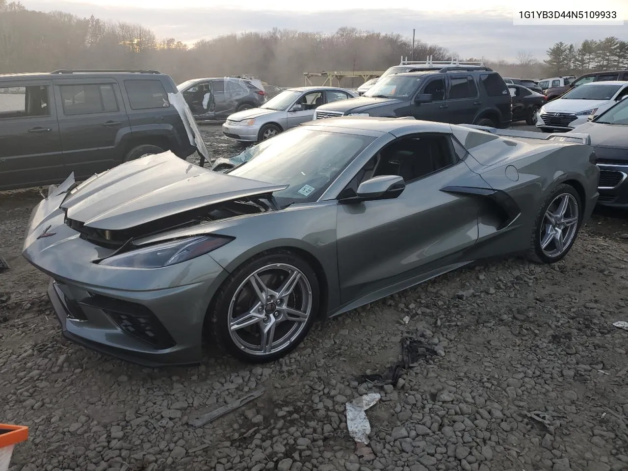 2022 Chevrolet Corvette Stingray 2Lt VIN: 1G1YB3D44N5109933 Lot: 81133514