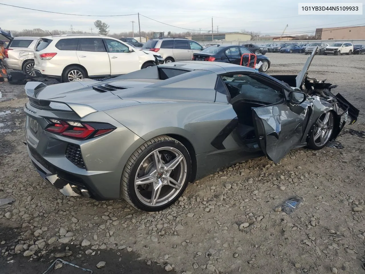 2022 Chevrolet Corvette Stingray 2Lt VIN: 1G1YB3D44N5109933 Lot: 81133514