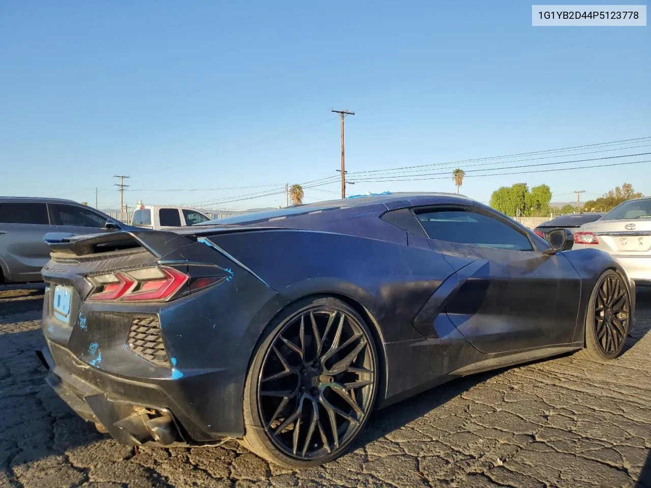 2023 Chevrolet Corvette Stingray 2Lt VIN: 1G1YB2D44P5123778 Lot: 81523634