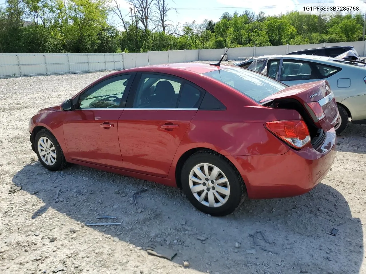 2011 Chevrolet Cruze Lt VIN: 1G1PF5S93B7285768 Lot: 55872294