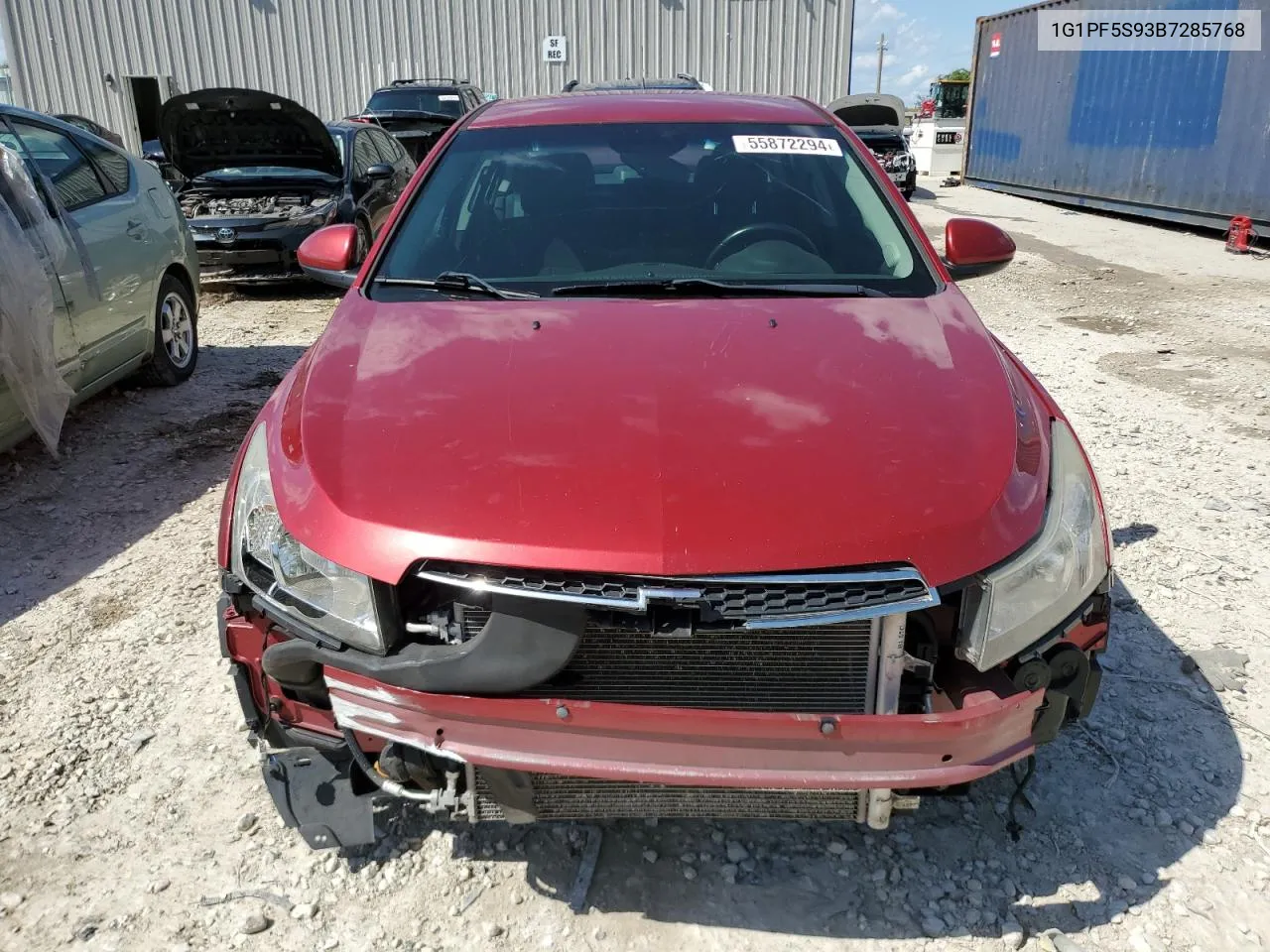 2011 Chevrolet Cruze Lt VIN: 1G1PF5S93B7285768 Lot: 55872294