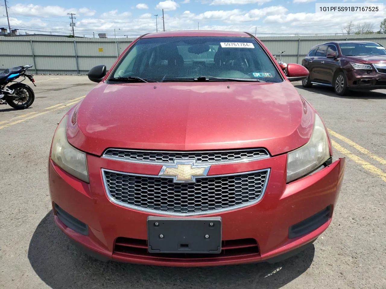 2011 Chevrolet Cruze Lt VIN: 1G1PF5S91B7167525 Lot: 59761784