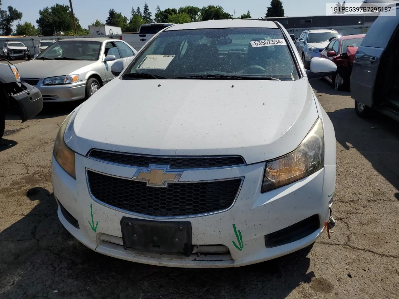 2011 Chevrolet Cruze Lt VIN: 1G1PE5S97B7295187 Lot: 63562394