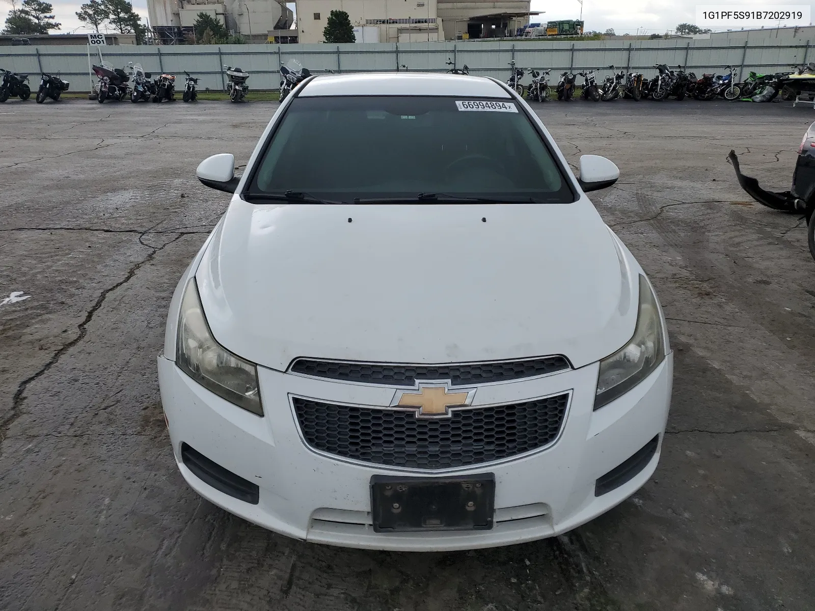 2011 Chevrolet Cruze Lt VIN: 1G1PF5S91B7202919 Lot: 66994894