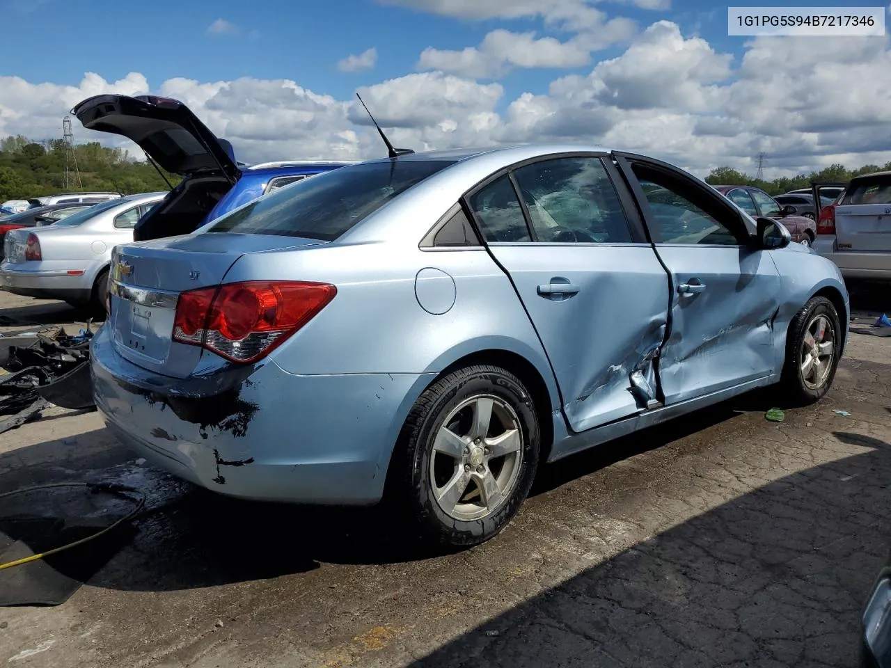 1G1PG5S94B7217346 2011 Chevrolet Cruze Lt