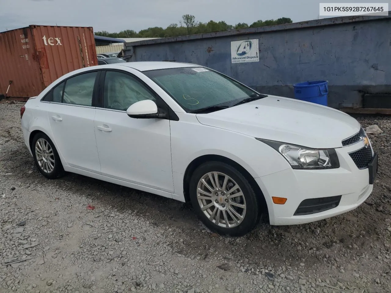 2011 Chevrolet Cruze Eco VIN: 1G1PK5S92B7267645 Lot: 70929724