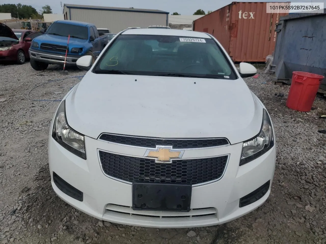 2011 Chevrolet Cruze Eco VIN: 1G1PK5S92B7267645 Lot: 70929724