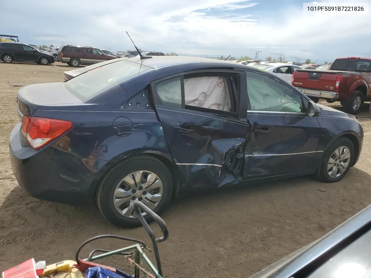 1G1PF5S91B7221826 2011 Chevrolet Cruze Lt