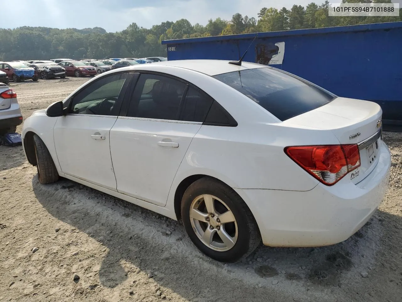 2011 Chevrolet Cruze Lt VIN: 1G1PF5S94B7101888 Lot: 72839584